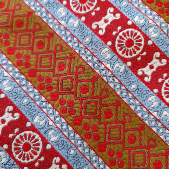 Vintage Christian Dior Neck Tie Retro 1970s 70s Polyester Wide Necktie - Picture 6 of 11